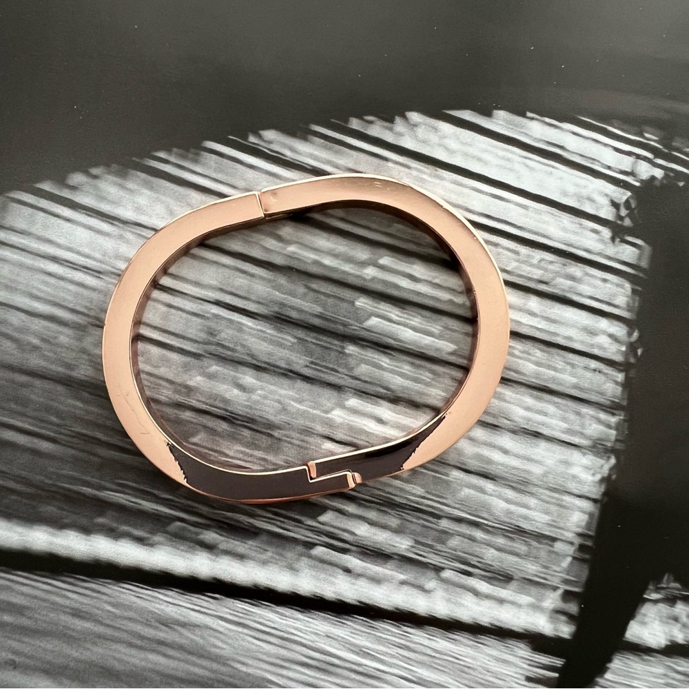 COS Modern Rose Gold Cuff Bracelet